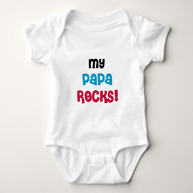 Meine Papa Rocks Tshirts und Geschenke (Vorderseite)
