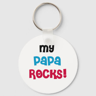 Meine Papa Rocks Tshirts und Geschenke Schlüsselanhänger