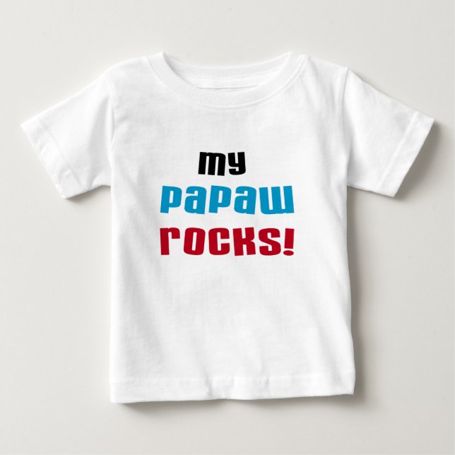 Meine Papaw Rocks T - Shirt und Geschenke (Vorderseite)