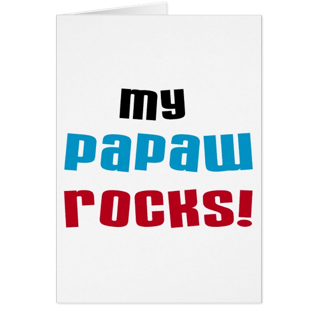 Meine Papaw Rocks T - Shirt und Geschenke (Vorne)