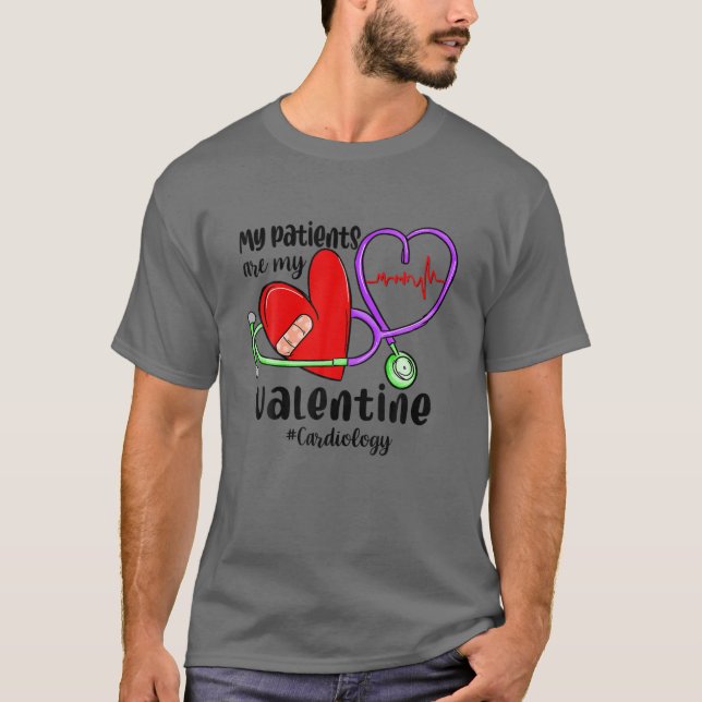Meine Patienten sind meine Valentine Funny Cardiol T-Shirt (Vorderseite)