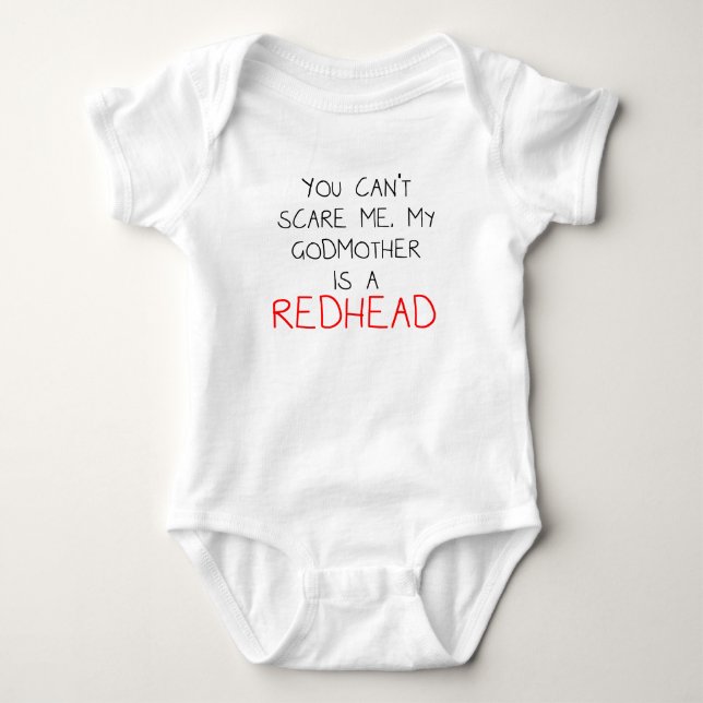 Meine Patin ist ein Redhead Baby Strampler (Vorderseite)