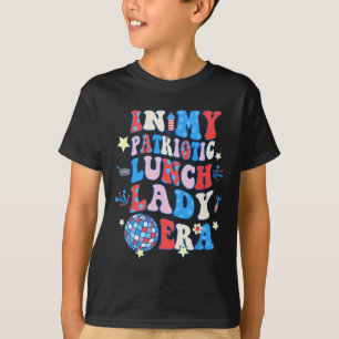 Meine Patriotische Lunch Lady Era glücklich 4. Jul T-Shirt