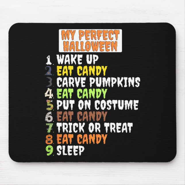 Meine perfekte Halloween-Fun Skeleton Zombie Cool  Mousepad (Vorne)