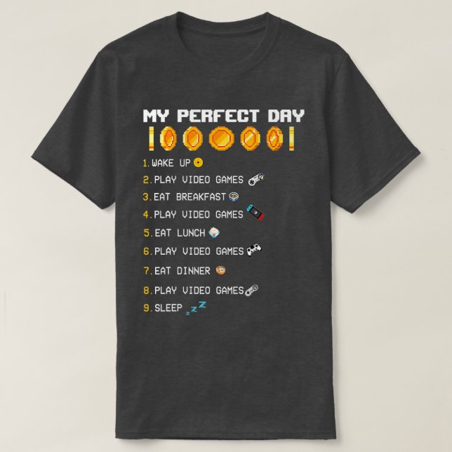 Meine perfekten Videospiele - Gaming-Geschenkboys T-Shirt (Design vorne)