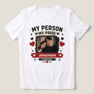 Meine Person Mein Stolz Benutzerdefiniert Tri-Blend Shirt