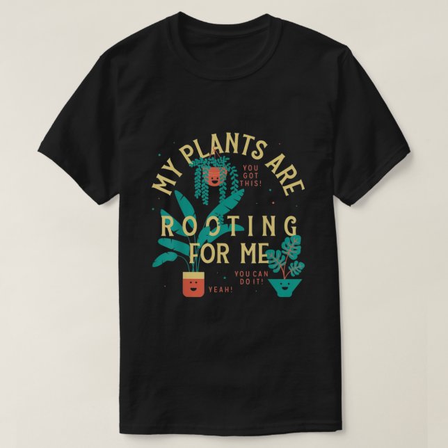 Meine Pflanze rutschen für mich T-Shirt (Design vorne)