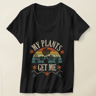 Meine Pflanzen bringen mich Women's V-Ausschnitt T-Shirt