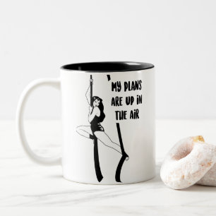 Meine Pläne sind in der Luft - Kaffee-Tasse Zweifarbige Tasse