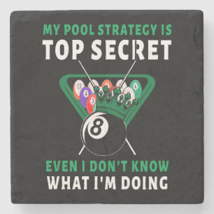 Meine Poolstrategie ist ausgeglichen Steinuntersetzer