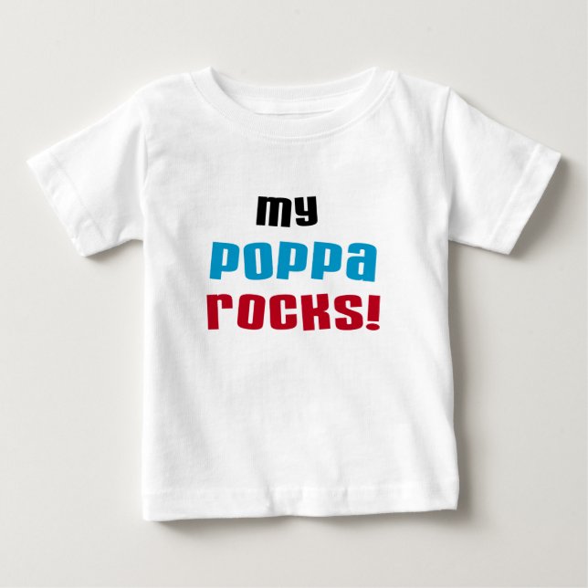 Meine Poppa Rocks Tshirts und Geschenke (Vorderseite)