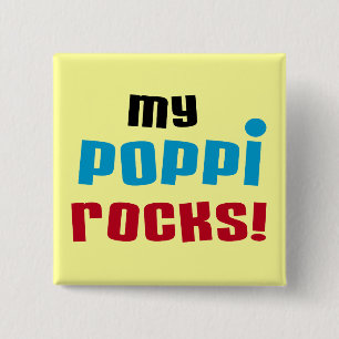 Meine Poppi Rocks T - Shirt und Geschenke Button