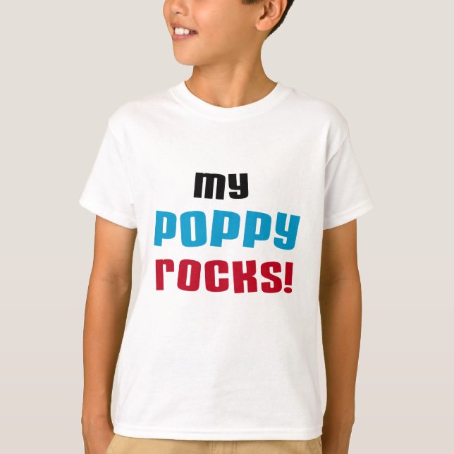 Meine Poppy Rocks T - Shirt und Geschenke (Vorderseite)