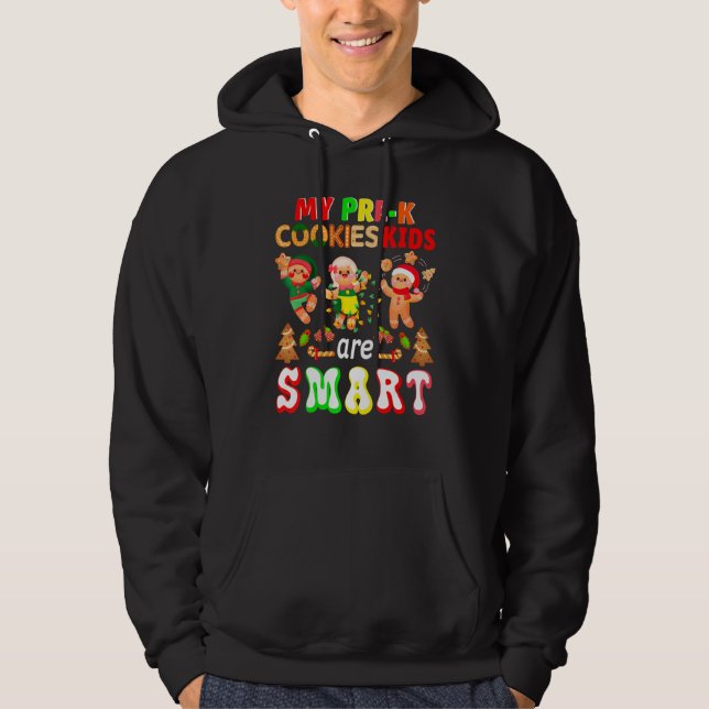 Meine Pre-K-Cookies Kinder sind Smart-Weihnachten- Hoodie (Vorderseite)