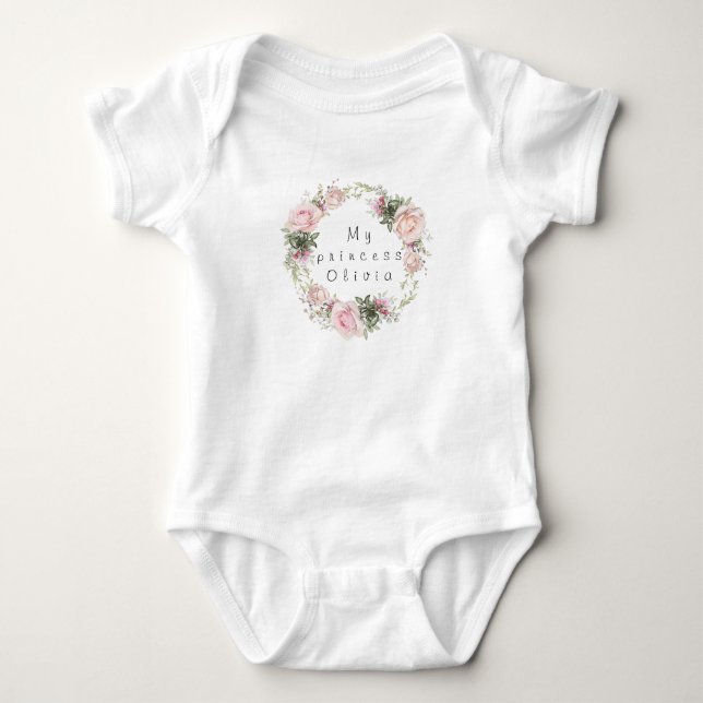 Meine Prinzessin Olivia Baby Strampler (Vorderseite)
