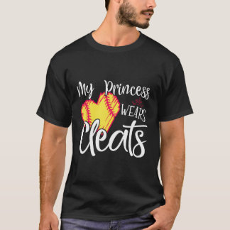 Meine Prinzessin trägt Cleats - Softball Mama Vate T-Shirt