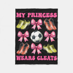 Meine Prinzessin trägt Stollen Fußballmutter Mutte Fleecedecke