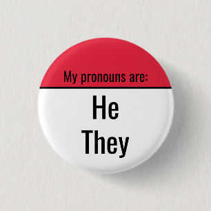Meine Pronomen sind Er sie Button
