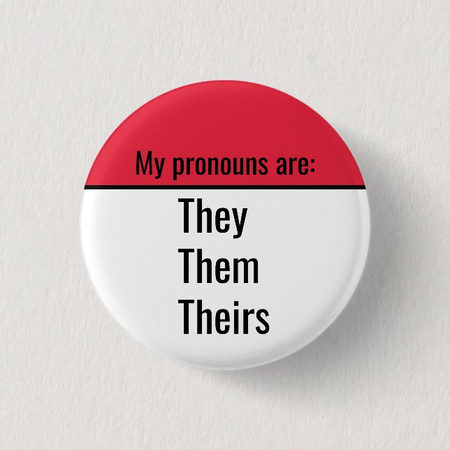 Meine Pronomen sind sie ihre Button (Vorderseite)