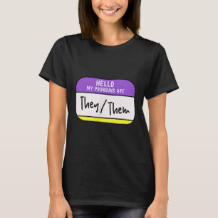 Meine Pronomen Sind Sie Sie Geschlecht Nichtbinär  T-Shirt