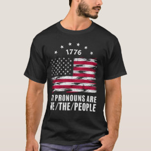 Meine Pronomen sind wir, die amerikanische Flagge T-Shirt