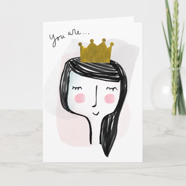 Meine Queen Aniversary Card Karte (Vorderseite)