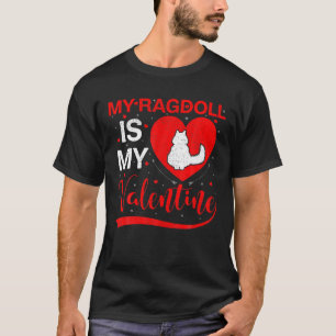 Meine Ragdoll ist meine Valentine Heart Shape Ragd T-Shirt