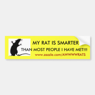 MEINE RATTE IST, ALS DIE MEISTEN LEUTE… AUTOAUFKLEBER