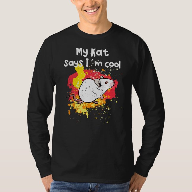 Meine Ratte sagt, ich bin Cool T-Shirt (Vorderseite)