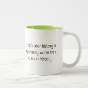 Meine Rechengeschichte ist wesentlich schlimmer... Zweifarbige Tasse