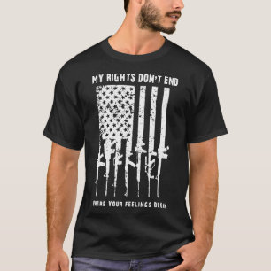 meine Rechte beenden nicht, wo Ihre Gefühle Geweh T-Shirt