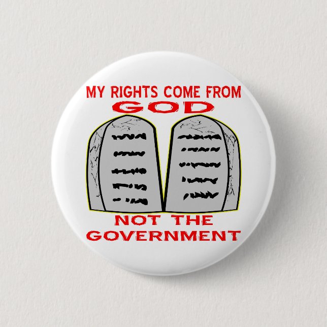 Meine Rechte kommen von Gott, nicht von der Regier Button (Vorderseite)