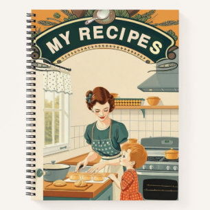 Meine Recipes vintage Notizbuch