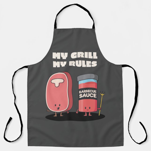 Meine Regeln Schürze (Vorderseite)