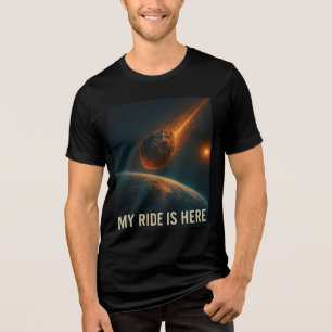Meine Reise ist hier - das apokalyptische Anreise- Tri-Blend Shirt