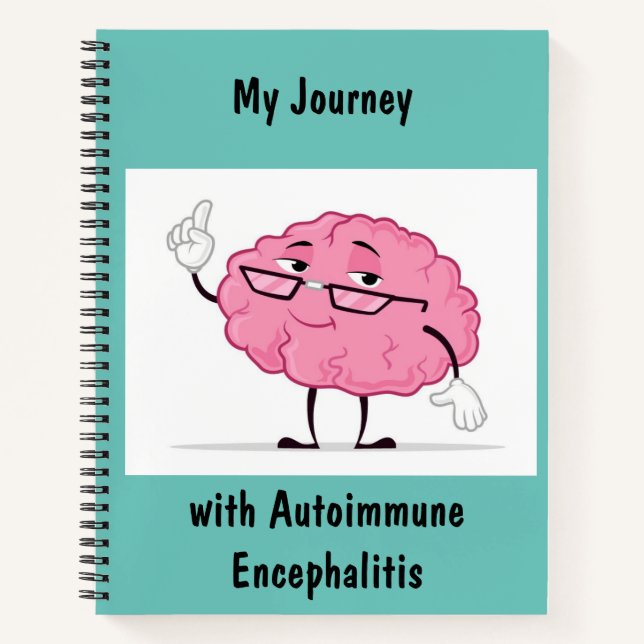 Meine Reise mit Autoimmune Encephalitis Notebook Notizbuch (Vorderseite)