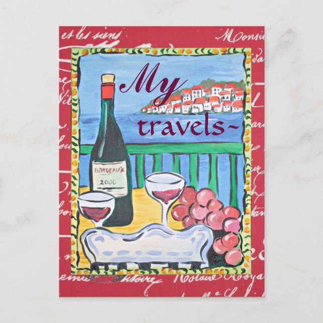 Meine Reise Postkarte (Vorderseite)