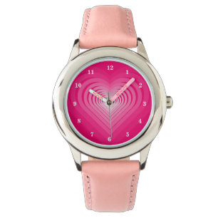 Meine rosa Liebe Armbanduhr
