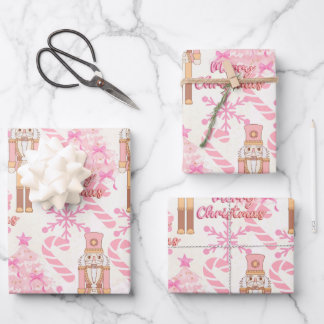 Meine rosa Schneeflocken Geschenkpapier Set