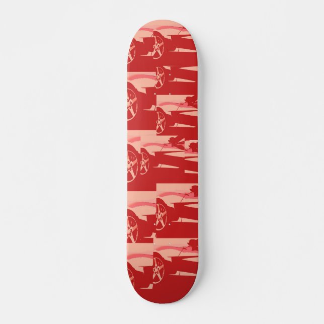 Meine rote Korvette Skateboard (Vorne)