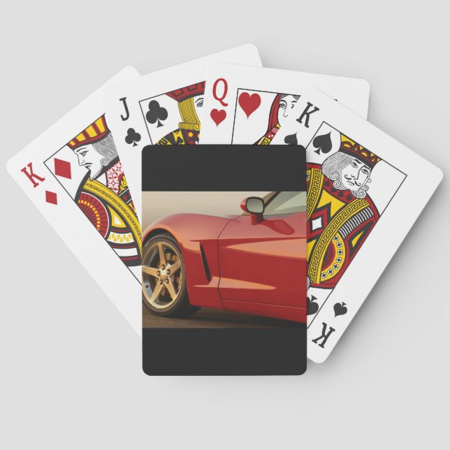 Meine rote Korvette Spielkarten (Rückseite)