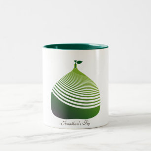 Meine saftige grüne Feigen-Tasse Zweifarbige Tasse