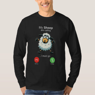 Meine Schafe rufen Schafhirten Bauer Wool T-Shirt
