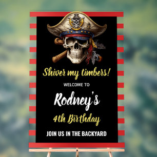 Meine Schauer Piratenparty Acrylschild