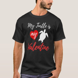 Meine Schildkröte ist meine Valentine Liebe Funny T-Shirt