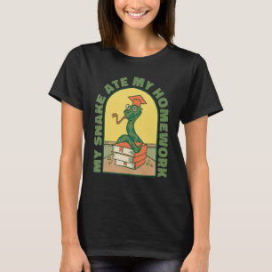 Meine Schlange Ate meine Hausaufgaben Schlange T-Shirt