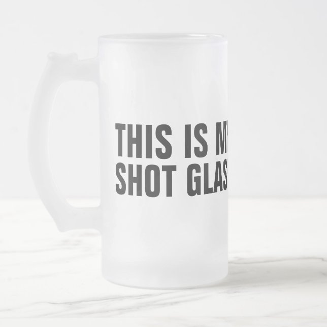 Meine Schnapsglas Mattglas Bierglas (Links)