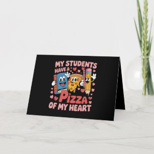 Meine Schüler haben eine Pizza von meinem Herzen L Dankeskarte