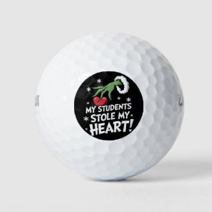 Meine Schüler haben mein Herz gestohlen Xmas Weihn Golfball