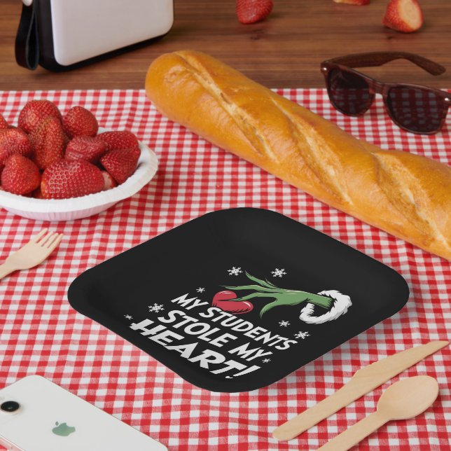 Meine Schüler haben mir Weihnachts-Weihnachtslehre Pappteller (Picknick)